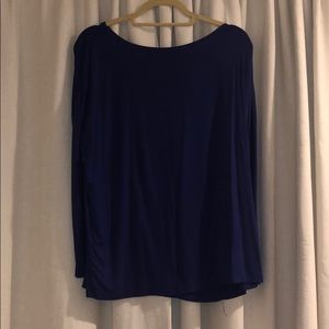 Indigo Piko Long sleeve Piko top